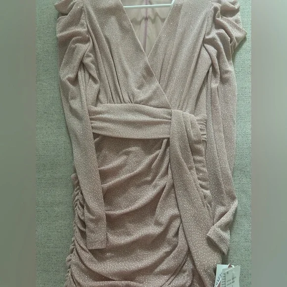 Aqua sparkle pink dress - Picture 3 of 5